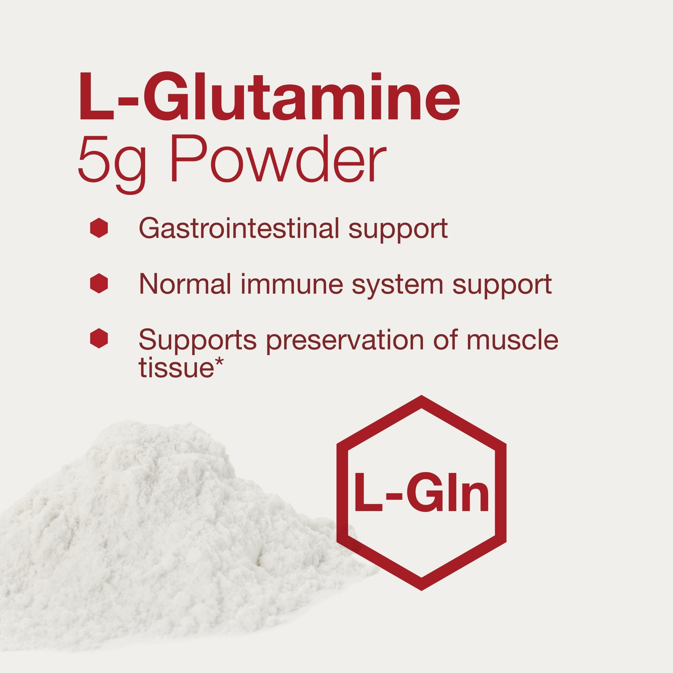 Protocol For Life Balance L-Glutamine label close-up showing pure ingredient.