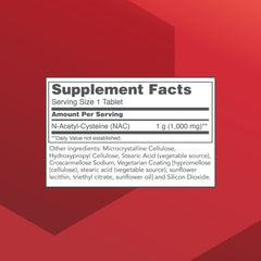 PROTOCOL FOR LIFE BALANCE NAC 1000mg cap showing secure seal for freshness.