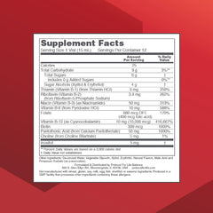 Protocol For Life Balance Nutri-Dose B-12 label closeup highlighting high potency formula.