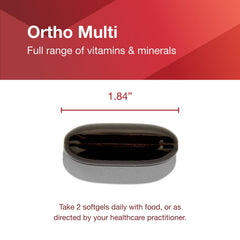 Morning routine with PROTOCOL FOR LIFE BALANCE Ortho Multi Softgels bottle on a table.