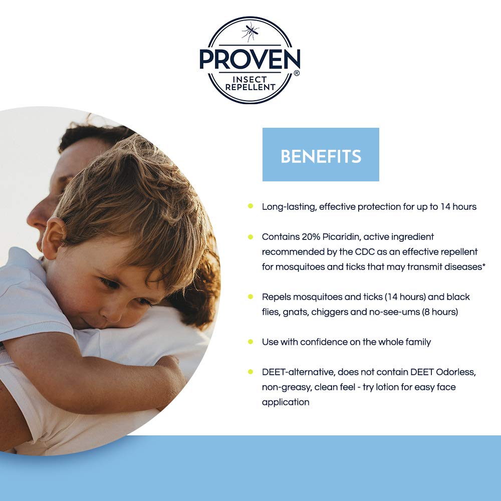 Proven Insect Repellent Lotion 6 oz bottle offering long-lasting repellency