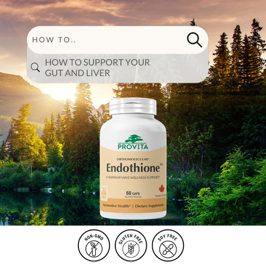 PROVITA Endothione capsules ready for daily glutathione production support.