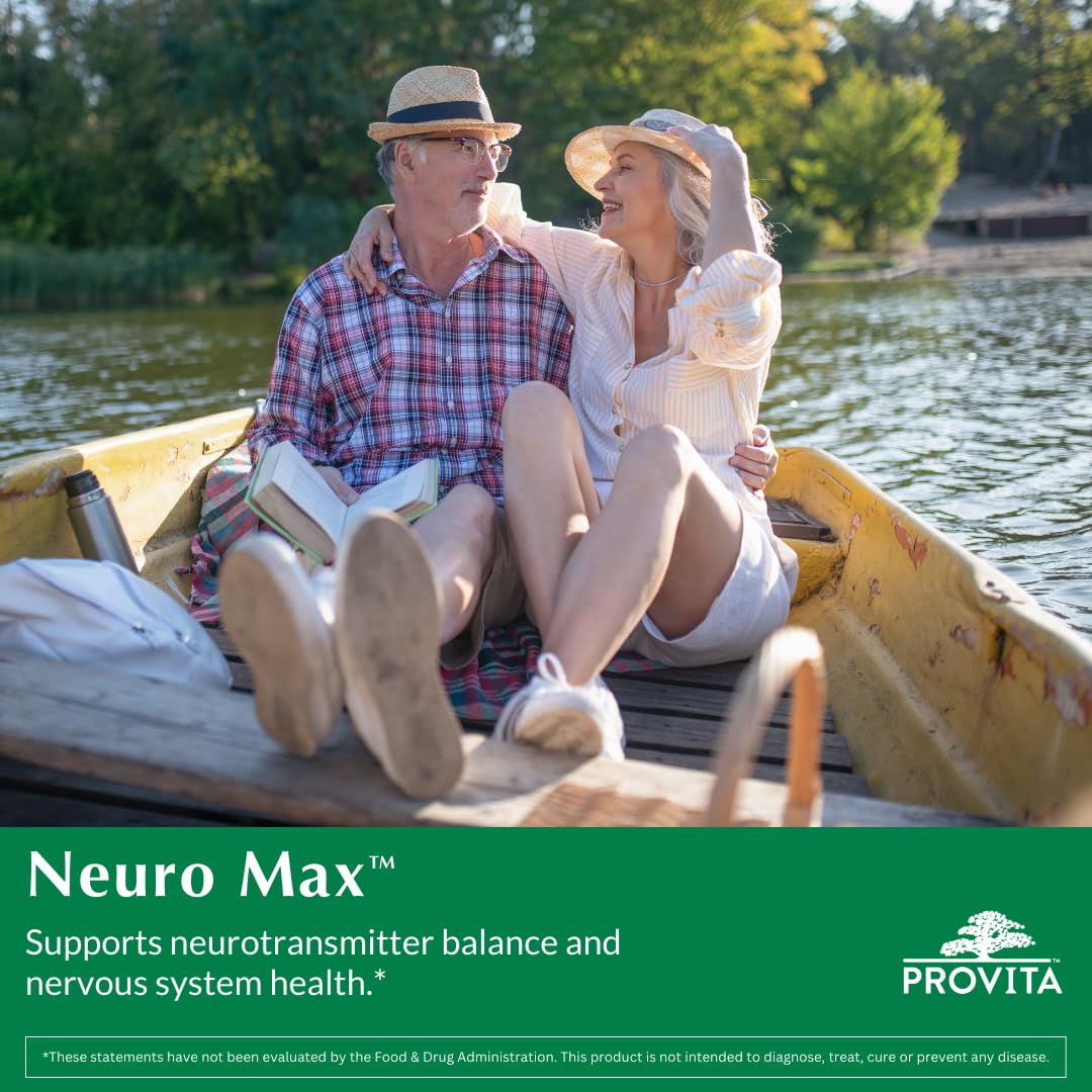 Provita Neuro Max can label shows Canada-made vegan formula.