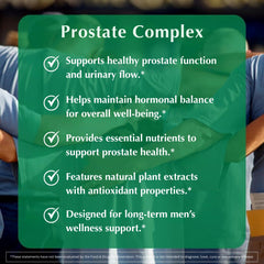 PROVITA Prostate Complex bottle top highlights dosage-ready pills.