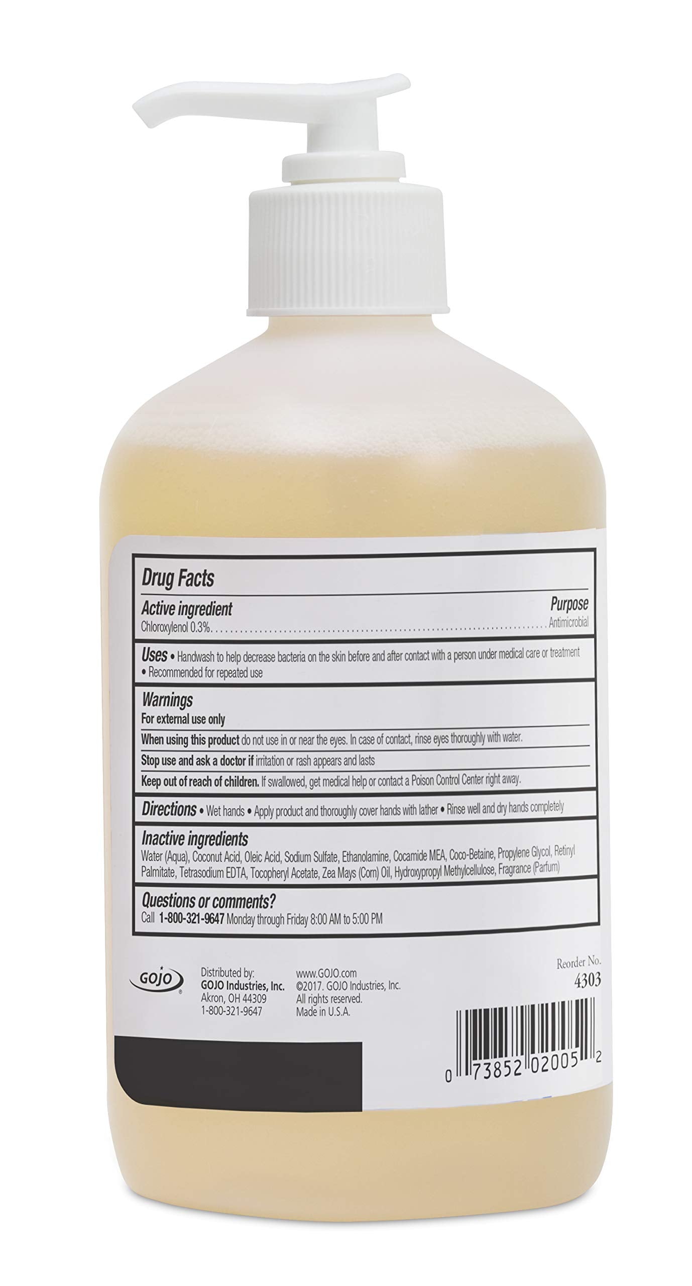 Provon 16 oz pump bottle on a counter top for easy access.