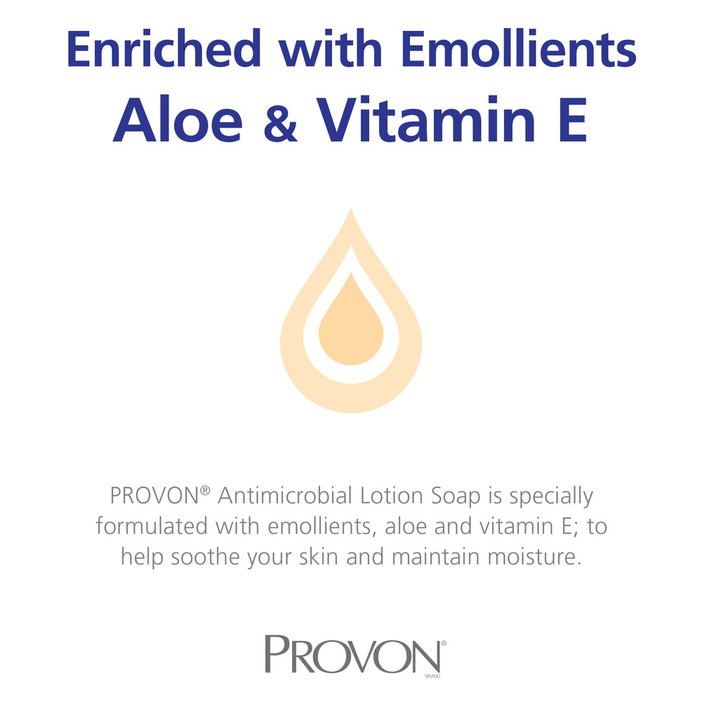 Provon formula with aloe and skin conditioners for moisturized hands.