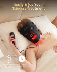 PrunGo LED mask ergonomic silicone fit reduces pressure during wear.