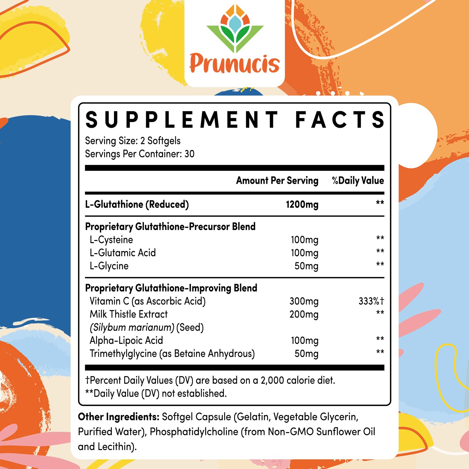 Prunucis glutathione capsules close-up highlighting delivery and uptake potential