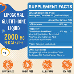 Pouring Prunucis liposomal glutathione liquid for easy daily dosing.