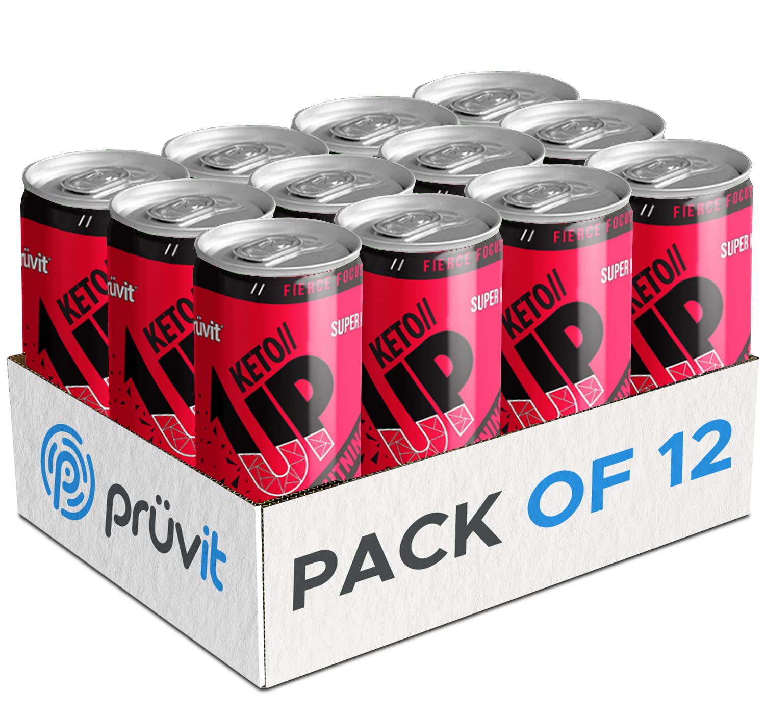 PRÜVIT Cherry Lightning Keto Up pour into glass shows quick ketone delivery