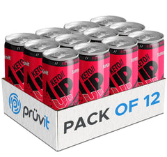 PRÜVIT Cherry Lightning Keto Up pour into glass shows quick ketone delivery