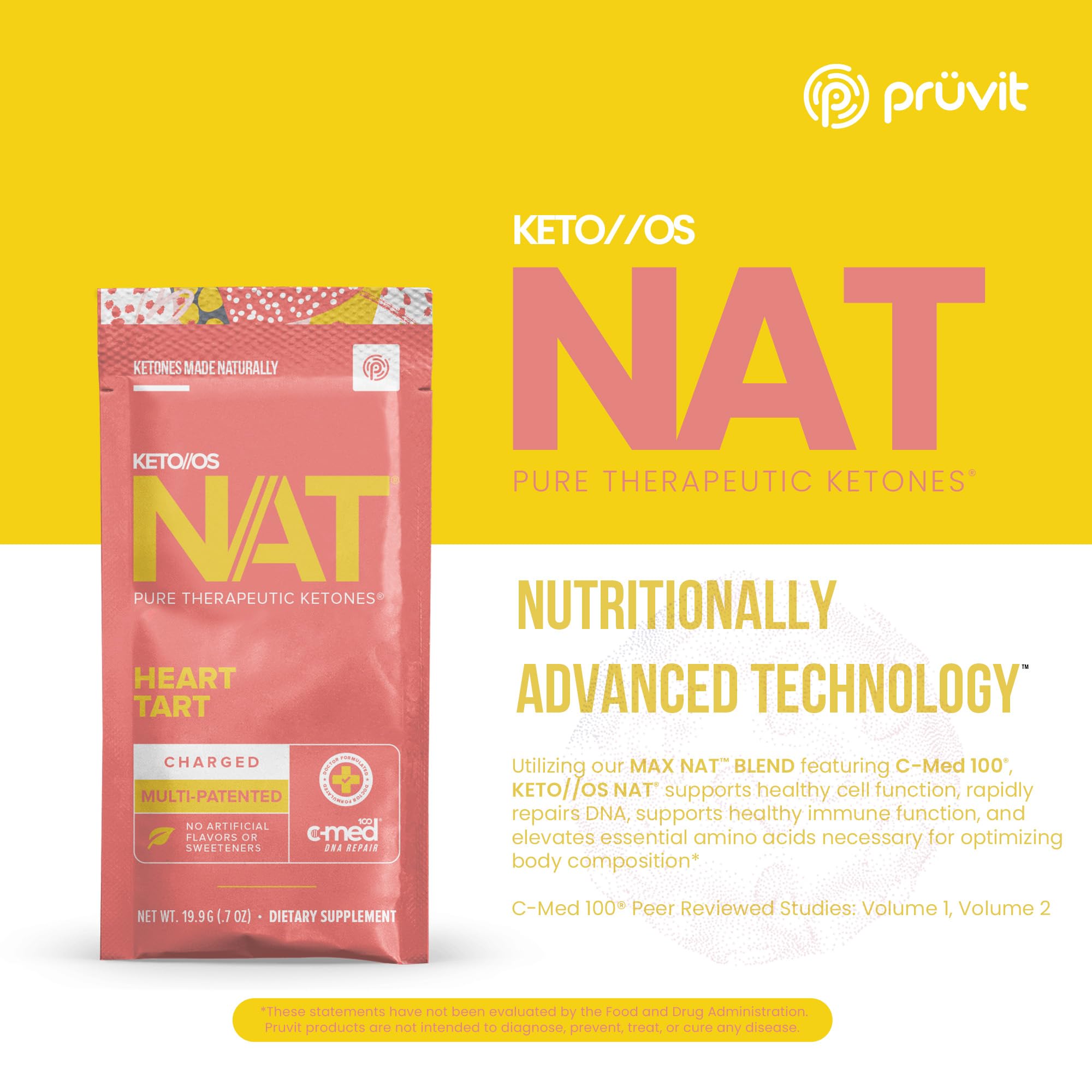 PRÜVIT Keto//OS NAT Heart Tart Charged glass being stirred into a refreshing lemon-lime drink.