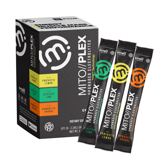 PRÜVIT Mito//PLEX Citrus Pack electrolytes bottle pour for energized workouts