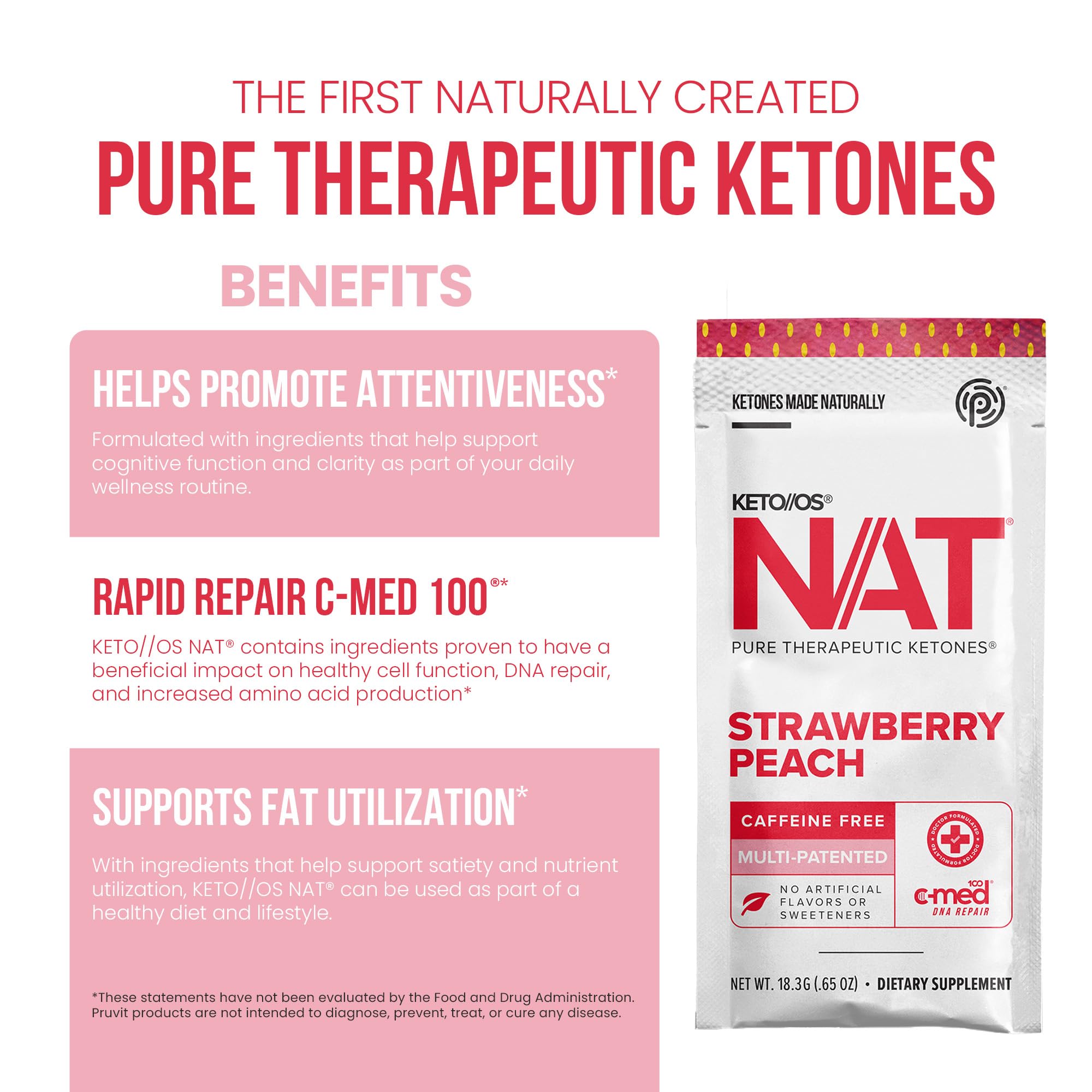 PRÜVIT OS NAT Strawberry Peach pour action demonstrates quick mix in cold water