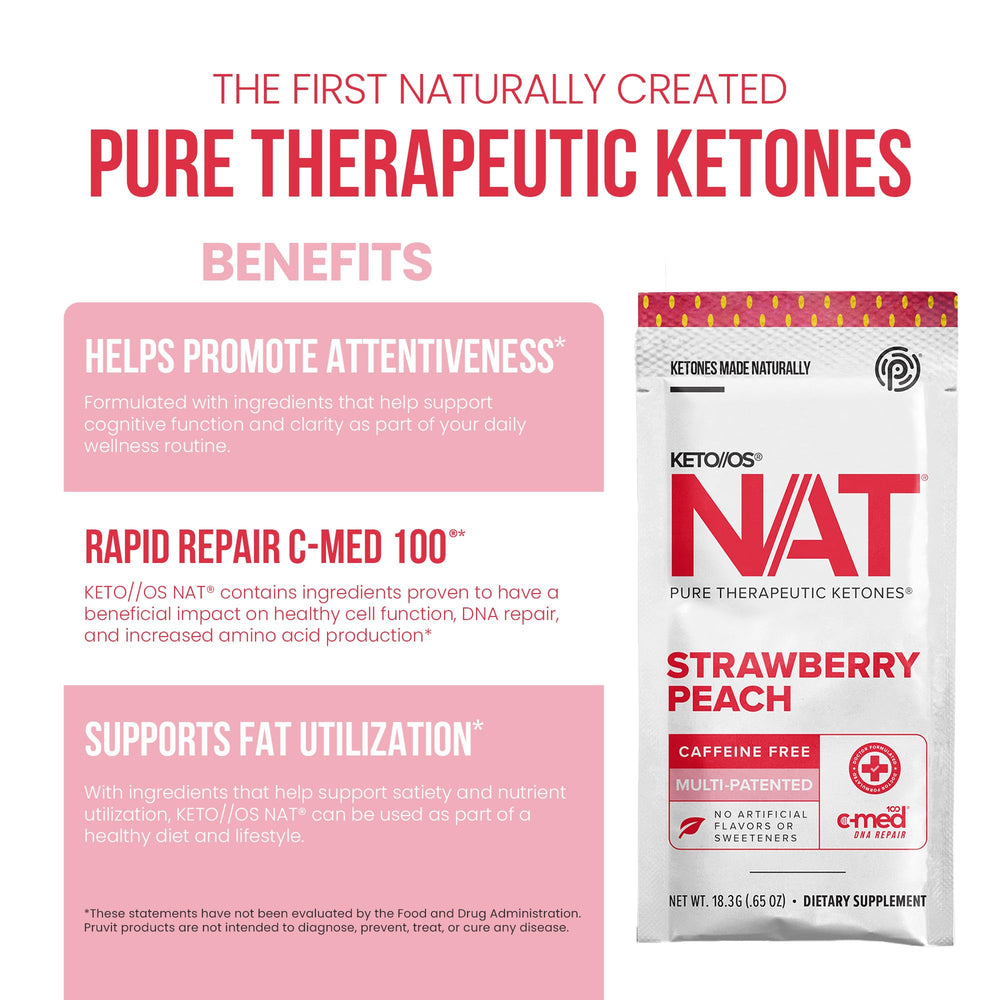 PRÜVIT OS NAT Strawberry Peach pour action demonstrates quick mix in cold water