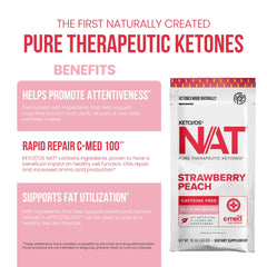 PRÜVIT OS NAT Strawberry Peach pour action demonstrates quick mix in cold water