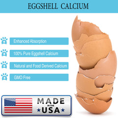 Prymal Pets EggsShell Calcium usage illustration of safe, versatile supplement for pet health.