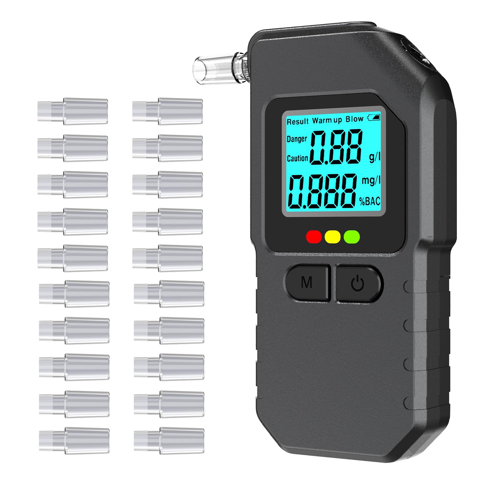 Prypug Breathalyzer with digital display for quick on-the-go BAC readings.