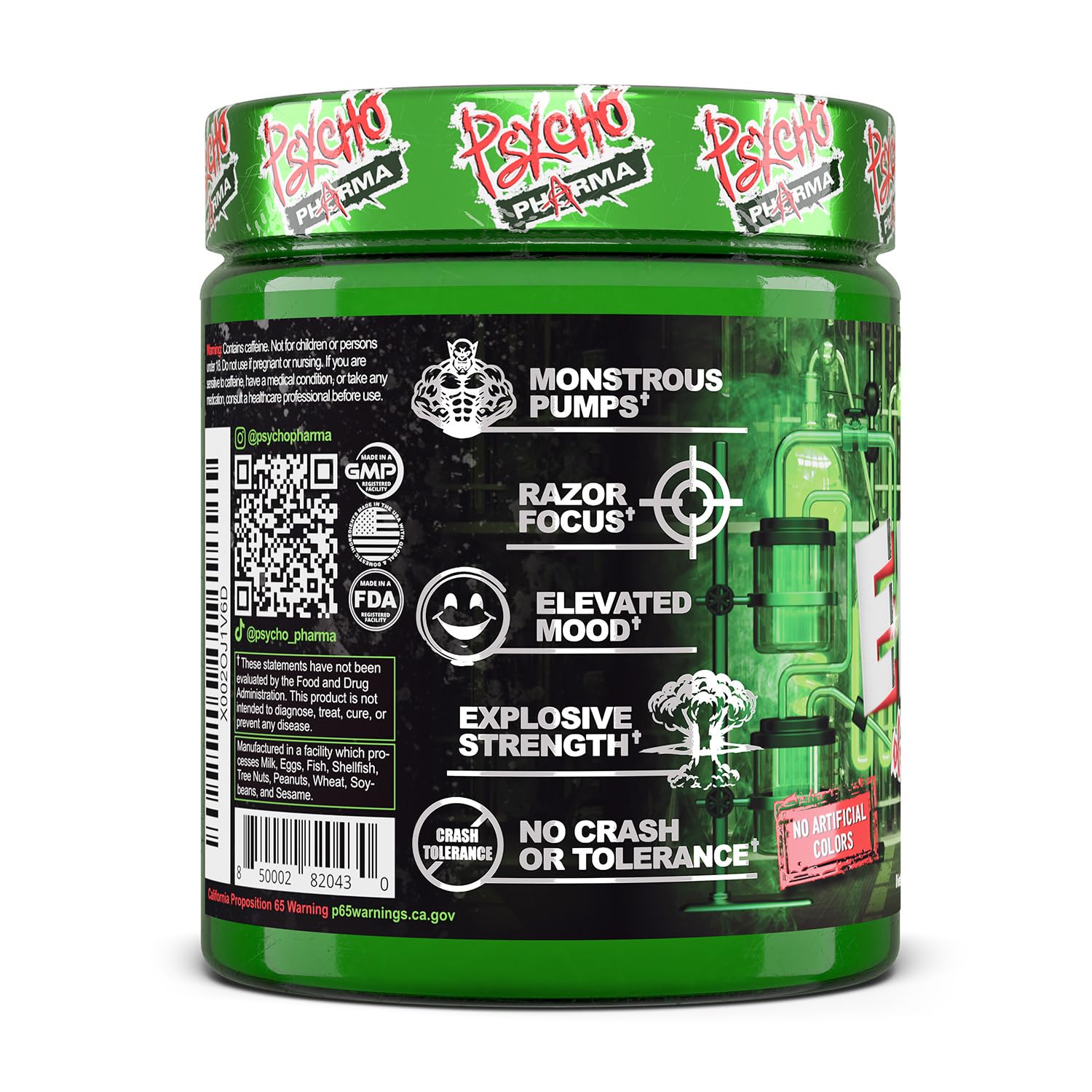 Psycho Pharma Edge of Insanity gym scene motivates high-performance workouts