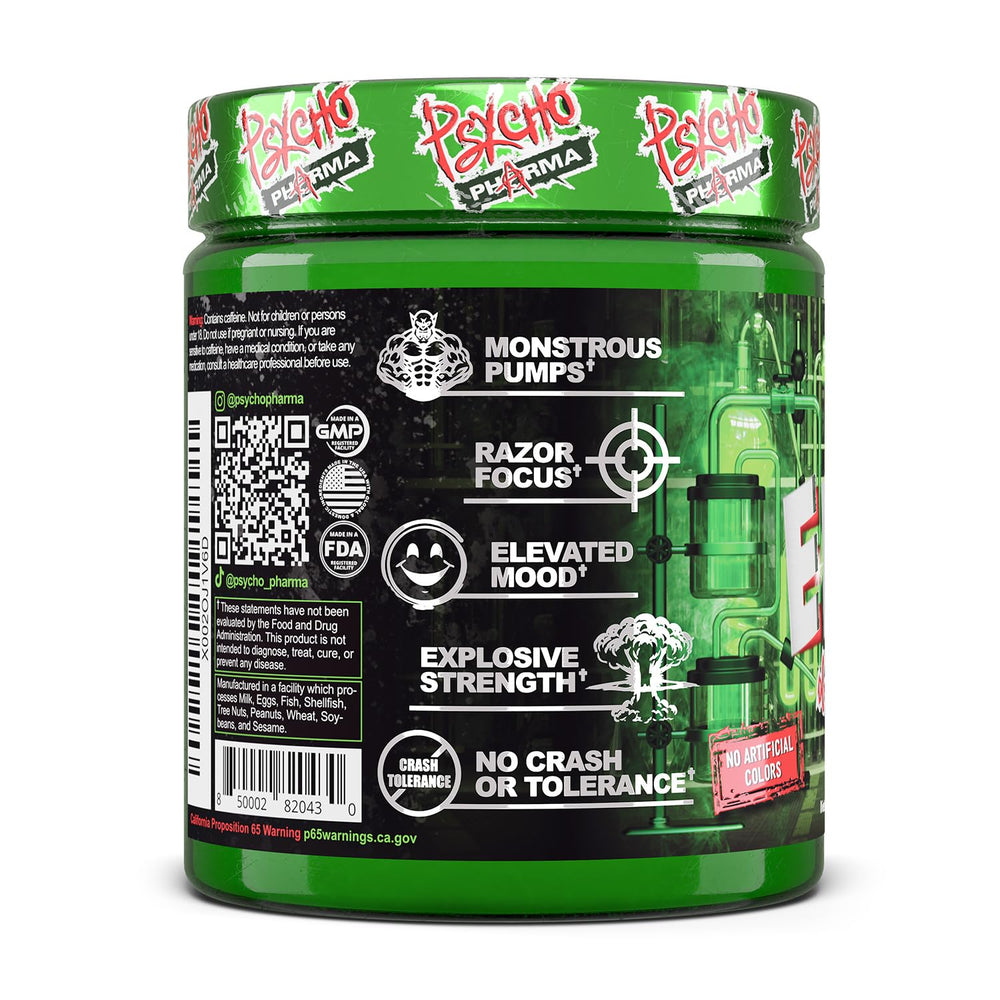 Psycho Pharma Edge of Insanity gym scene motivates high-performance workouts