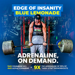 Scoop of Psycho Pharma Edge of Insanity powder for quick serving and strong energy