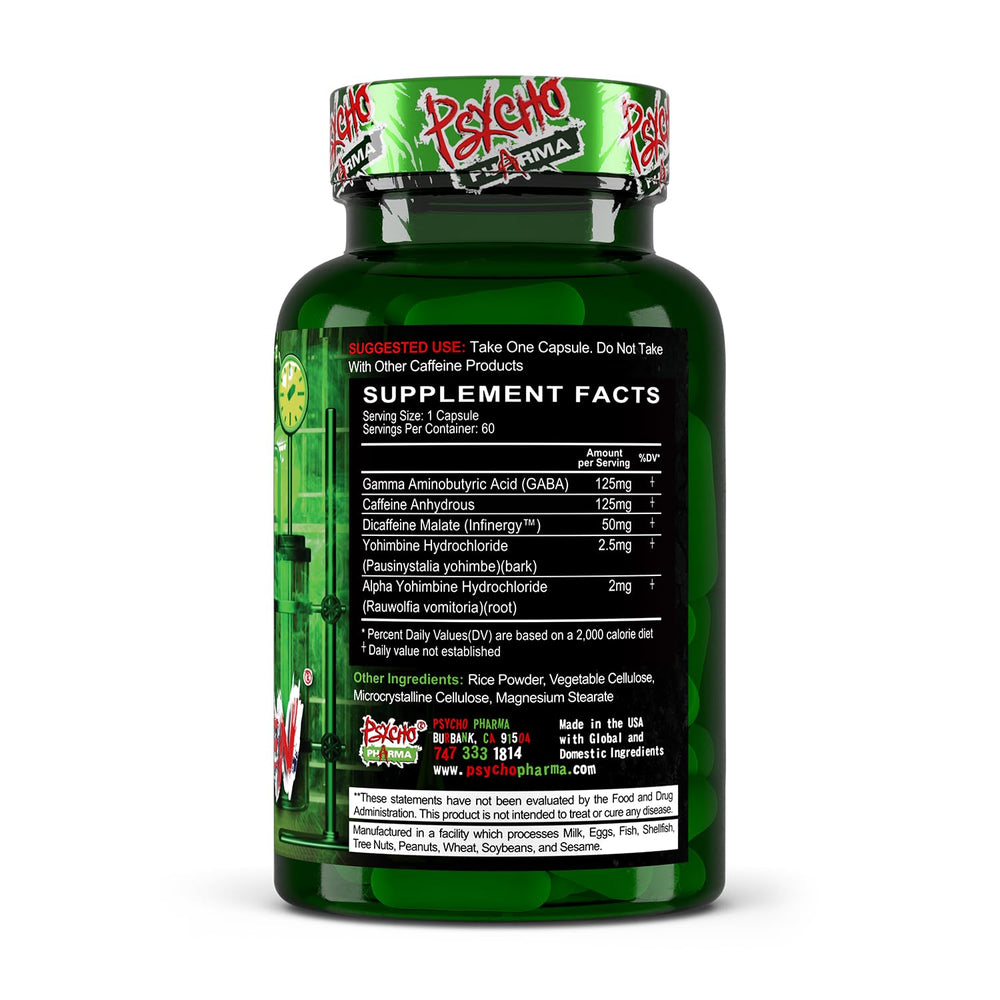 Psycho Pharma Far Beyond Driven being poured suggests quick use and momentum.