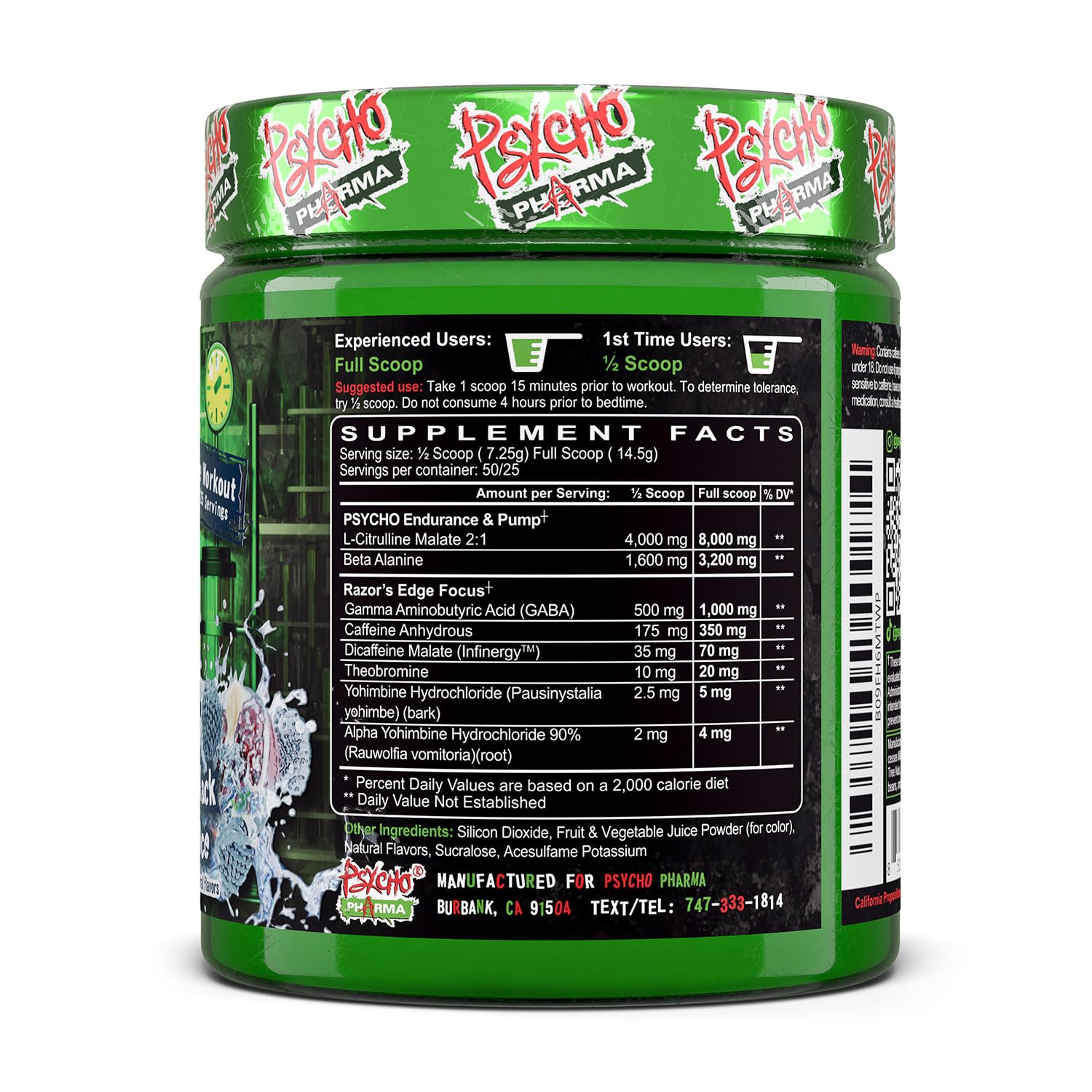 Psycho Pharma mixability emphasis showing smooth powder dissolving easily