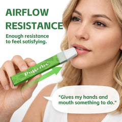 PUFFIAIR portable set highlighting easy carry and quick access to cravings relief.