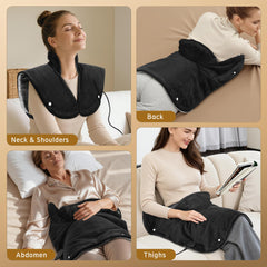 Pulax 20x24 inch coverage warms a wide area from neck to back.