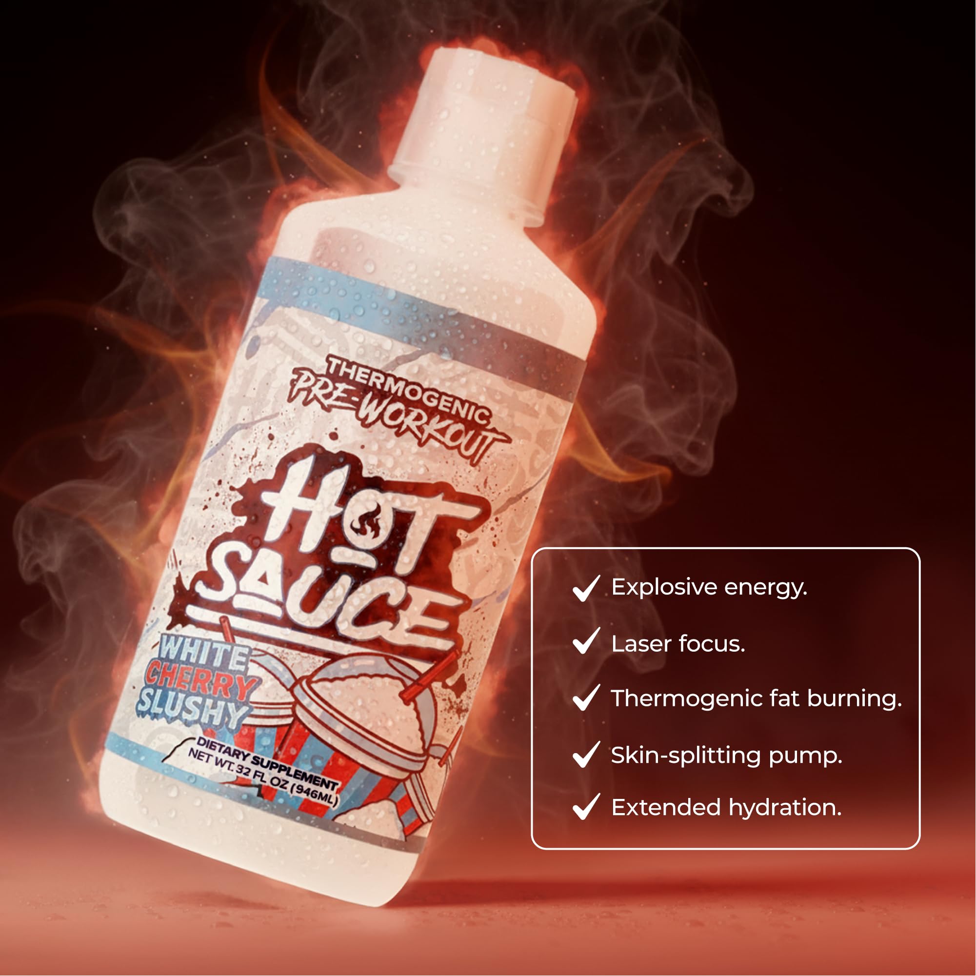 Pump Sauce with caffeine and Cognizin supports focused training.