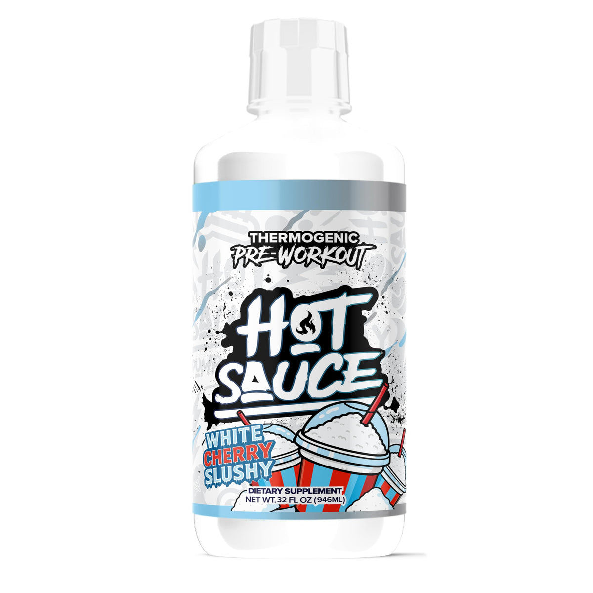 Pump Sauce Hot Sauce bottle pour for quick workout energy.