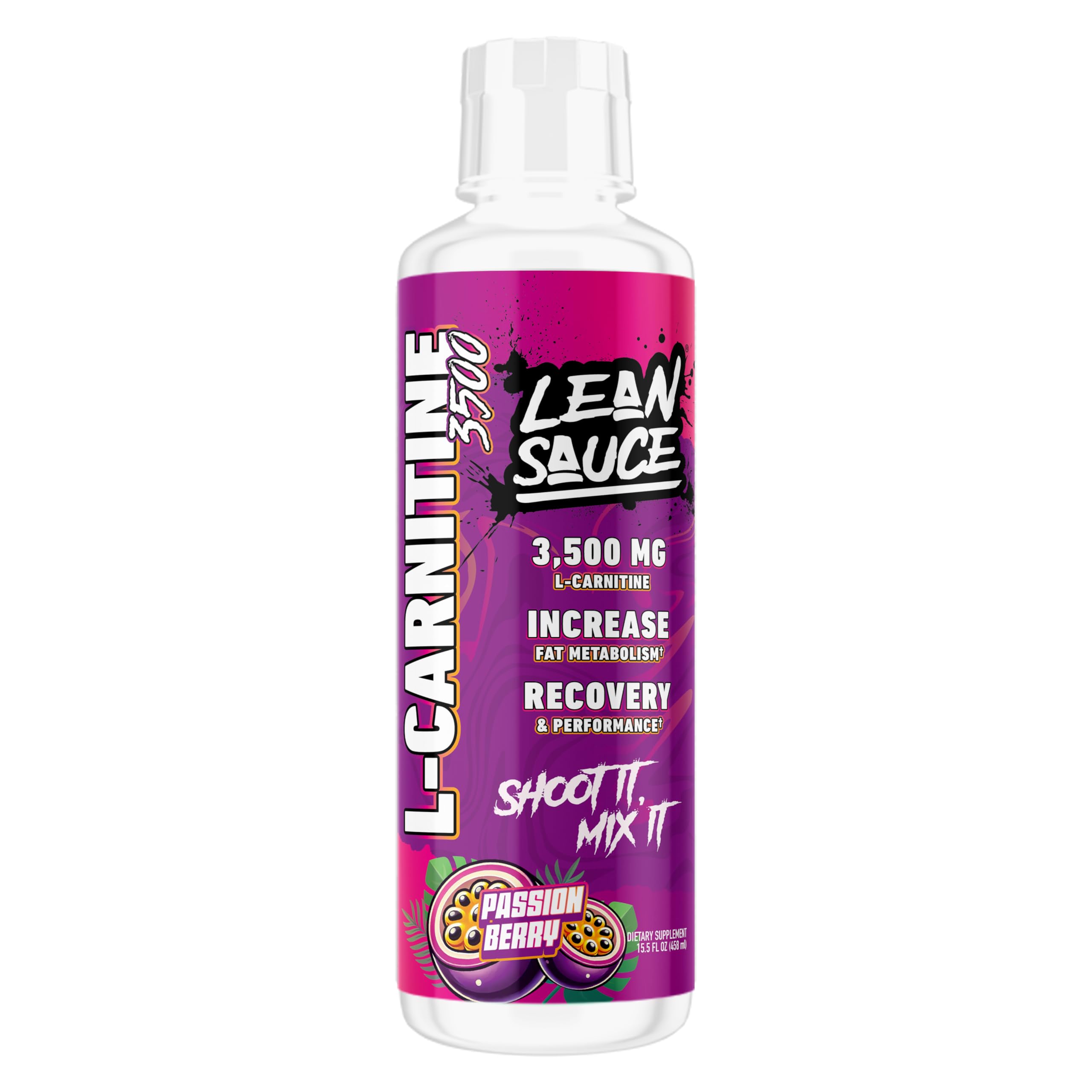 Pump Sauce Lean Sauce L-Carnitine bottle with passion berry liquid ready for routines