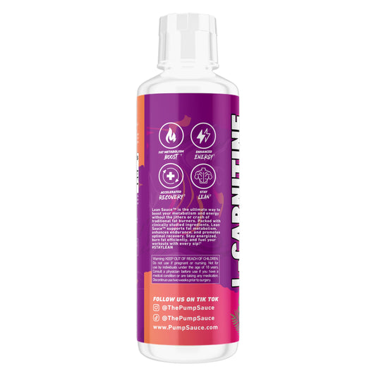Pump Sauce Lean Sauce L-Carnitine pour showing quick-dosing liquid format