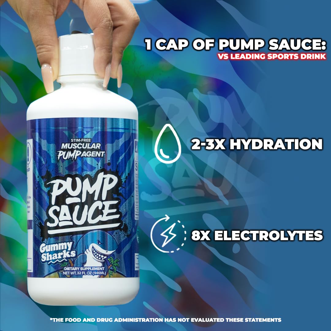 Pump Sauce vibrant liquid drip demonstrates easy dosing and immediate visibility.