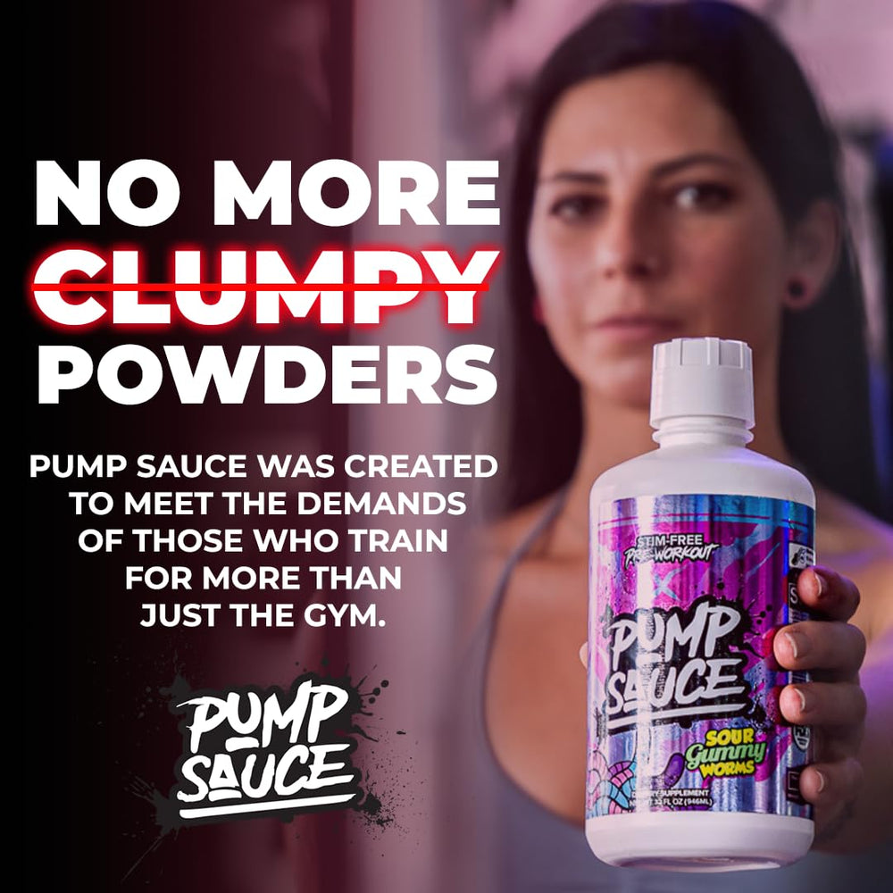 Pump Sauce ready-to-pour mixing scene invites consistent use before sessions.