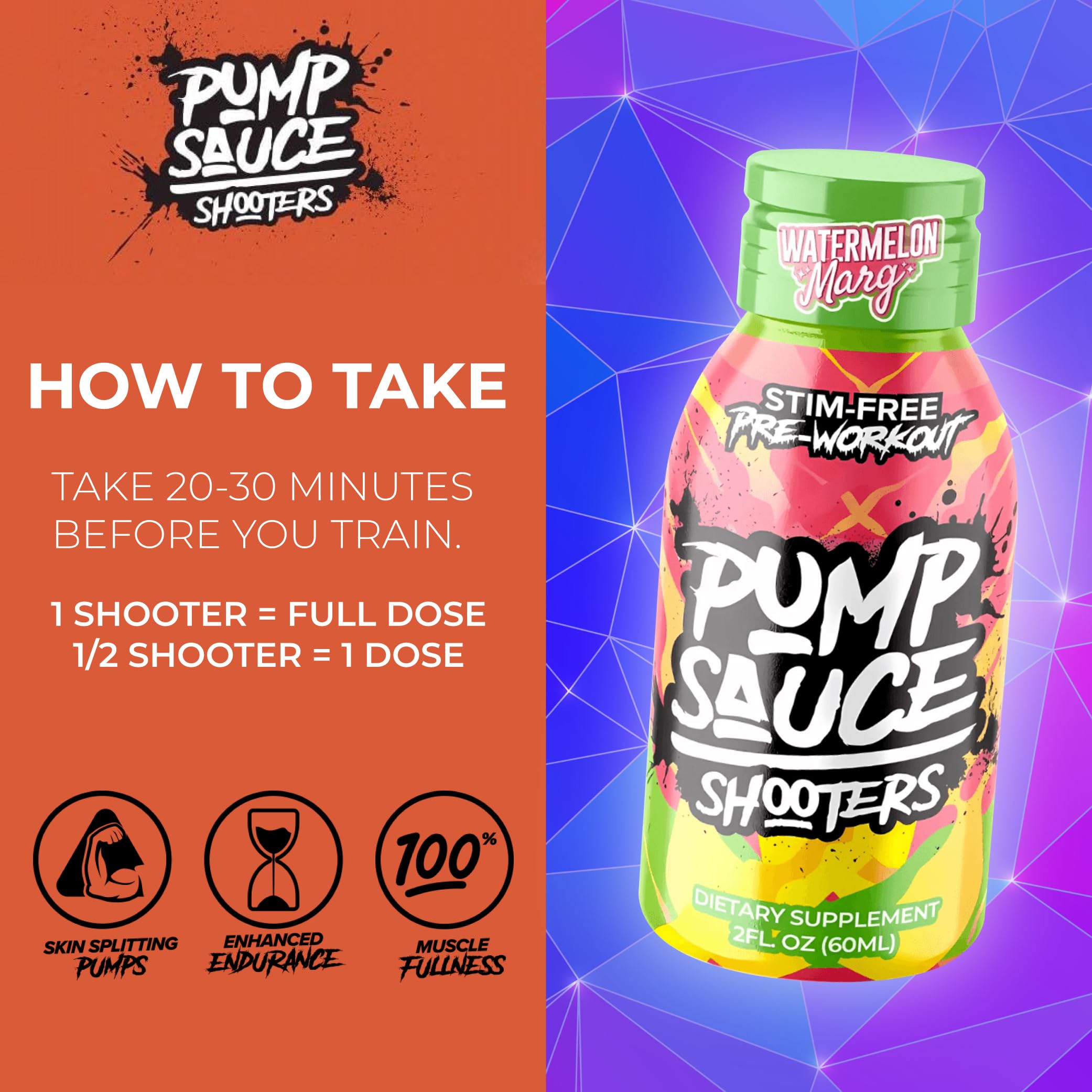 Pump Sauce Watermelon Margarita bottle displaying gluten-free vegan formula