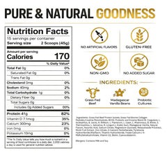 PUMPFIT305 serving scoop indicating 41g protein per two scoops