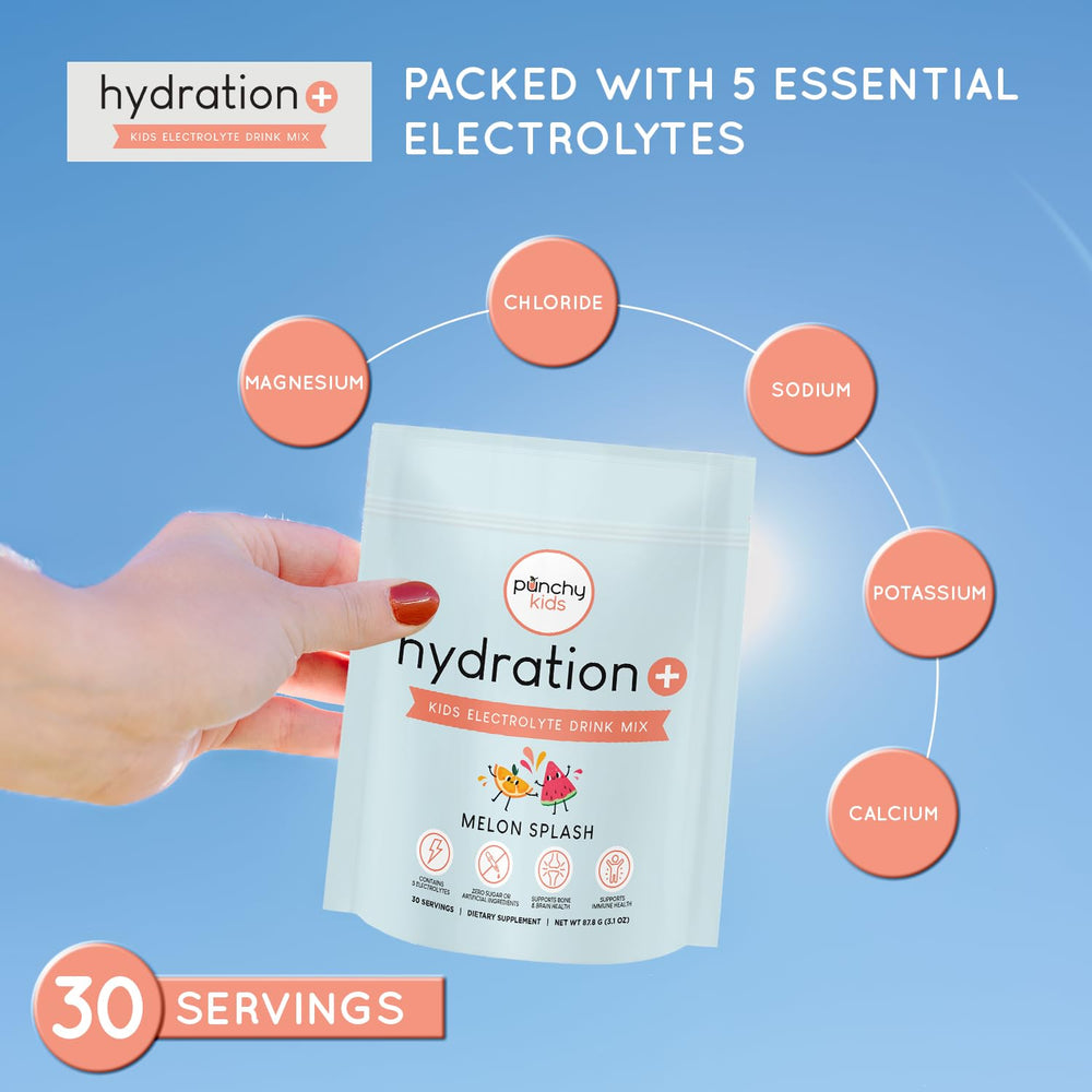 Child enjoying Hydration+ Melon Splash after a workout.