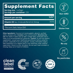 Puori bone health focus with D3 packaging and minerals