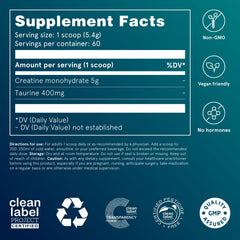 Puori Creatine Monohydrate mixed into water for quick hydration during training.