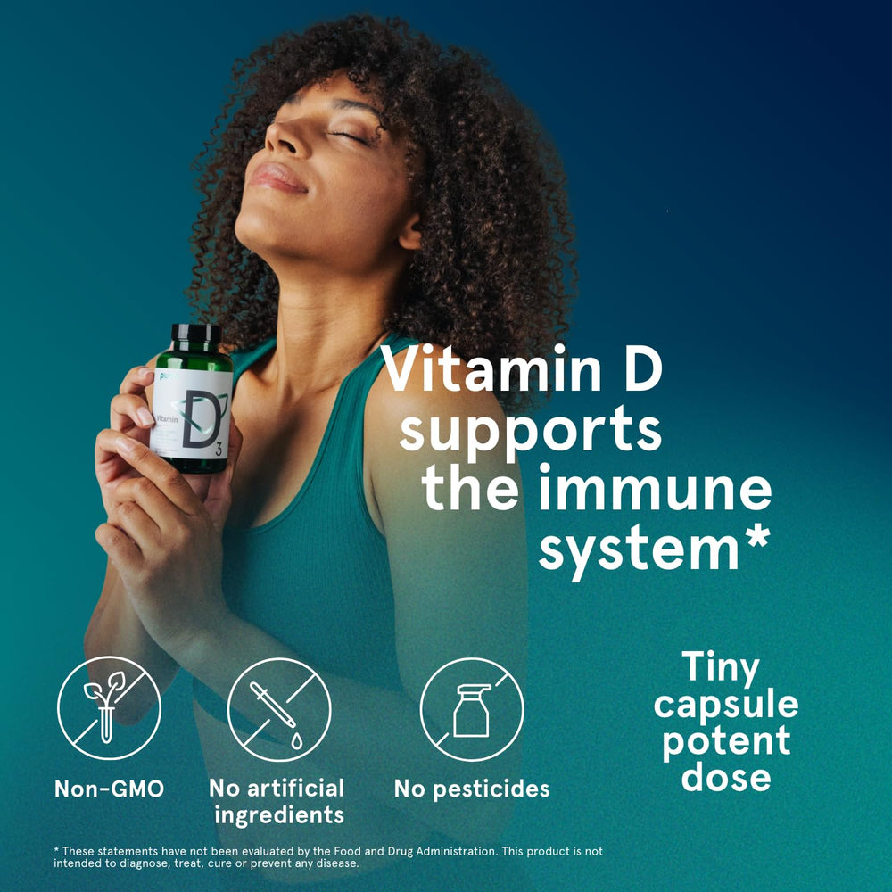 Puori D3 with coconut oil visual highlights absorption-friendly formula