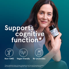 Puori Pure Energy B-Complex visual ingredients list communicates active vitamins for daily resilience.