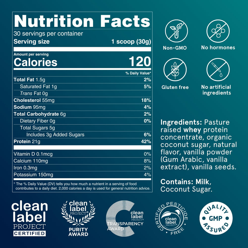 Puori PW1 pasteurized whey concentrate shown in the jar
