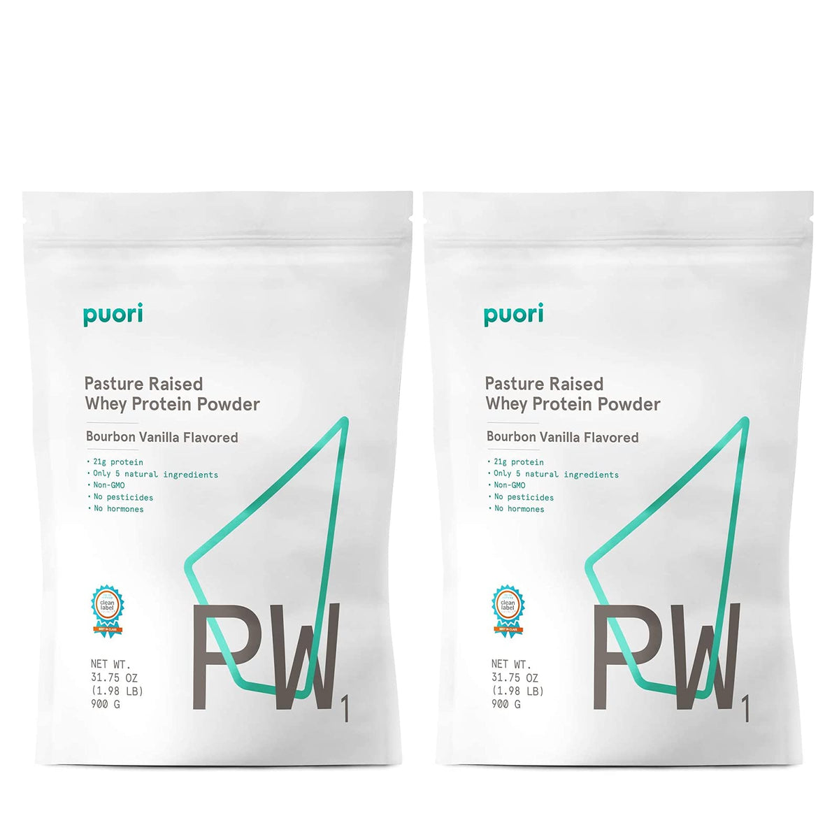Puori PW1 vanilla protein powder bags ready for post-workout shakes