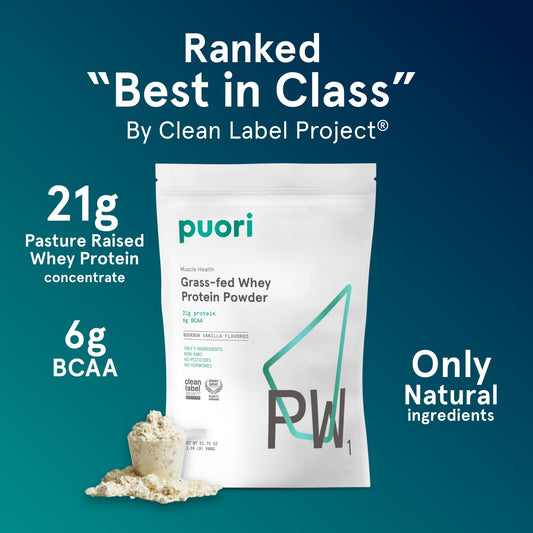 PW1 scoop measuring a single serving for a quick shake