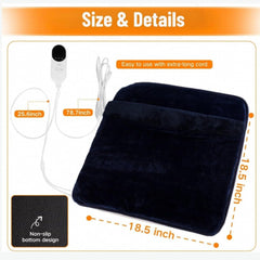 Pupdumm electric foot warmer mat dual-side heating highlights even warmth across both sides