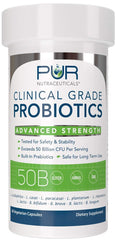 PUR Nutraceuticals 50B CFU delayed-release capsules provide gentle gut support