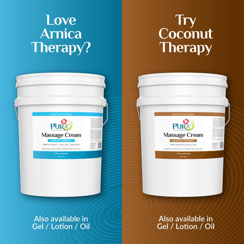 PURA 1st Arnica Therapy cream packaging highlights USA-made, hypoallergenic care.