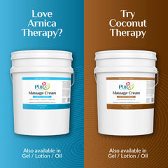 PURA 1st Arnica Therapy cream packaging highlights USA-made, hypoallergenic care.