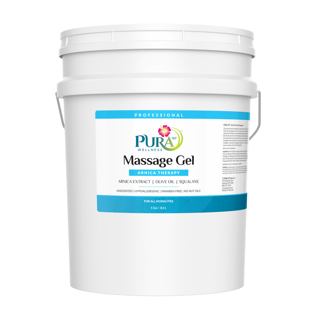 Pura 1st Arnica Therapy Gel bottle for professional massage use